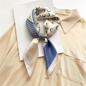 Carré 100 Soie Foulard Décoration Lune Foulard Trend