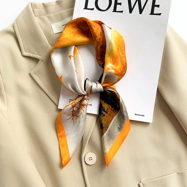 foulard carré soie femme